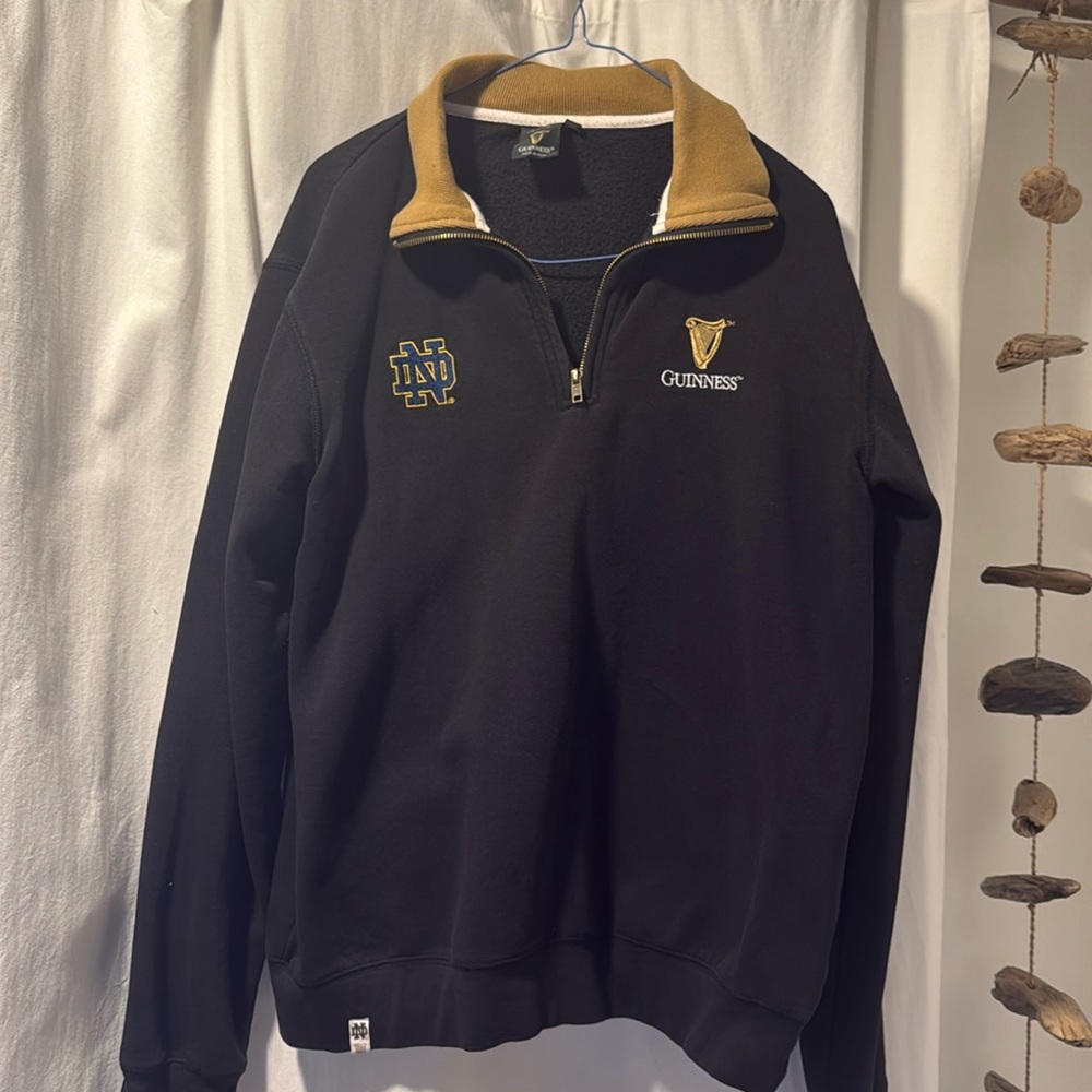 Notre Dame x Guinness Quarter Zip Sweatshirt from Ireland